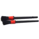 Smooth Surface Hog Hair Brush / Car Detailing Wheel Brush Round Shape