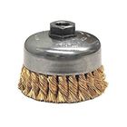 Industry Rust Cleaning Twist Knot Wire Brush Steel / Metal Base Material