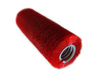 Red Custom Industrial Cleaning Brushes / Nylon Bristle Dust Cleaner Brush