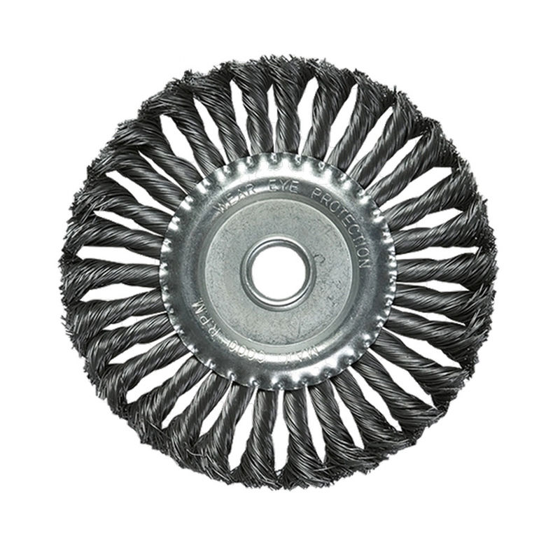 Metal Polishing Stainless Steel Rotary Wire Brush Wear Resistant For Removing Rust