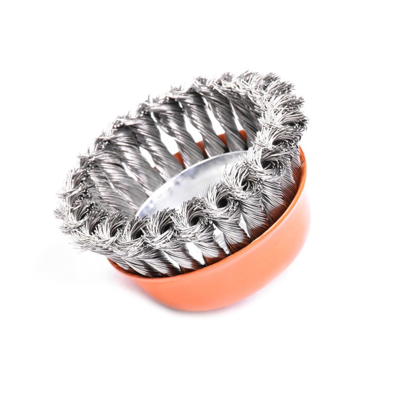 Deburring Wire Wheel Twist Knot Knotted Cup Brush