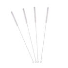 Drinking Straw Nylon Pipe Cleaning Brushes Wear Resistant Stainless Steel Handle