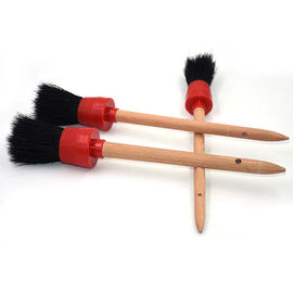 Boar Hair Car Detailing Brushes Synthetic Fiber Material For Wheel Cleaning