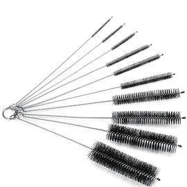 Black Color Test Tube Cleaning Brush , Narrow Horse Hair Lab Bottle Brush