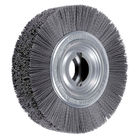 Flexible Bench Grinder Wire Brush Customized Size For Deburring And Descaling