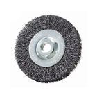 Flexible Bench Grinder Wire Brush Customized Size For Deburring And Descaling