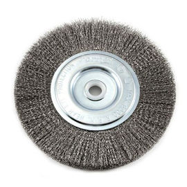 Durable Polishing Wheel Brushes , Crimped Rotary Tool Wire Brush For Grinding