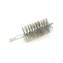 Inner Hole Pipe Deburring Brush , Steel Wire Brush Zinc Plated Handle