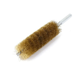 Brass Wire Rust Cleaning Brush , Grinding / Polishing Pipe Scrub Brush