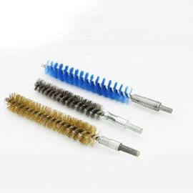 Brass Wire Rust Cleaning Brush , Grinding / Polishing Pipe Scrub Brush