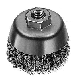 Durable Carbon Steel Twist Knot Wire Brush Customized Size For Grinder