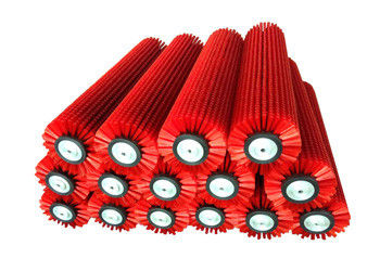 Rotating Nylon Bristle Brush Roller Anti Rust For Industry Food Washing