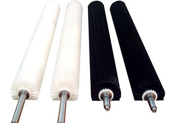 Reusable Solar Panel Cleaning Brush , Flexible Black / White Dust Cleaner Brush