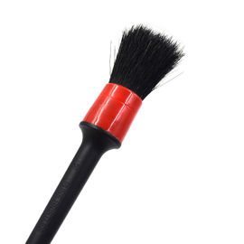 Boar Hair Computer Cleaning Brush , Car Wheel Brush For Interior Leather Trim