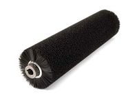 Black Industrial Cleaning Brushes Spiral Nylon Strip Coiled Cleaning Roller
