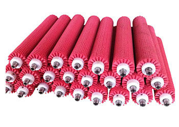 Red Custom Industrial Cleaning Brushes / Nylon Bristle Dust Cleaner Brush