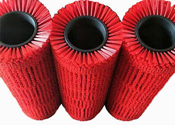 Red Custom Industrial Cleaning Brushes / Nylon Bristle Dust Cleaner Brush