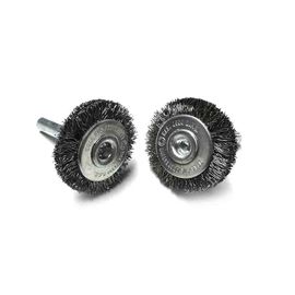 Finishing Circular Flat Crimped Steel Wire End Radial Brush