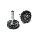 Circular Flat Crimped Steel Wire End Radial Brush