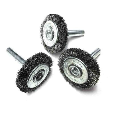 Circular Flat Crimped Steel Wire End Radial Brush