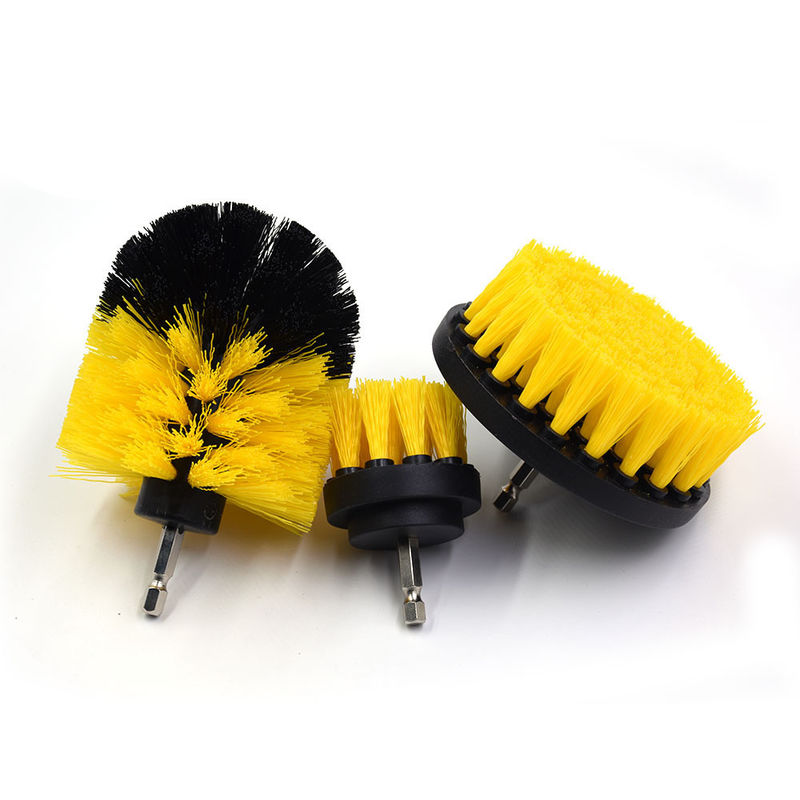 Rotary Drill Brush Cordless Drill Power Scrubber PP Or Nylon Bristle For Car