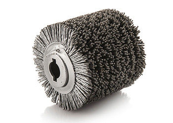 Abrasive Wire Drawing Industrial Polishing Brushes , Stainless Steel Wire Brush