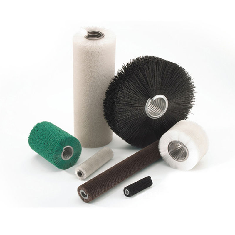 Cleaning Nylon Bristle Spiral Cylindrical Roller Brush